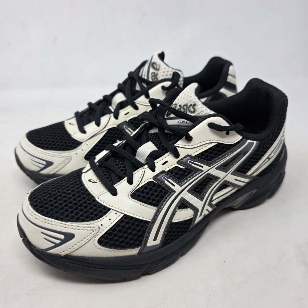 Asics Gel-1130 Black Cream Mesh Running Sneakers Men's Size 7.5